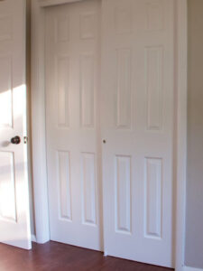 closed white old wood door, gate, doorway